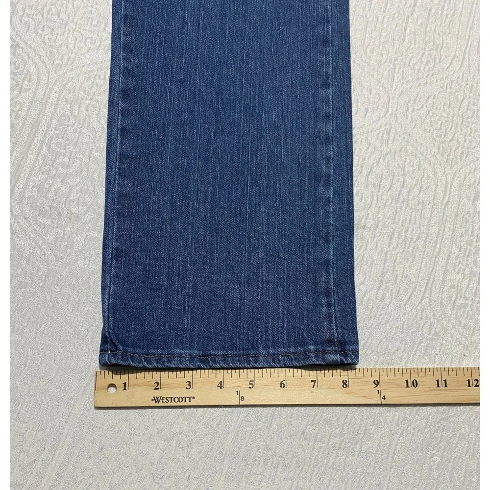 Lee Womens‎ Relaxed Straight Leg Jeans At The Waist Blue Denim Size 6 Medium